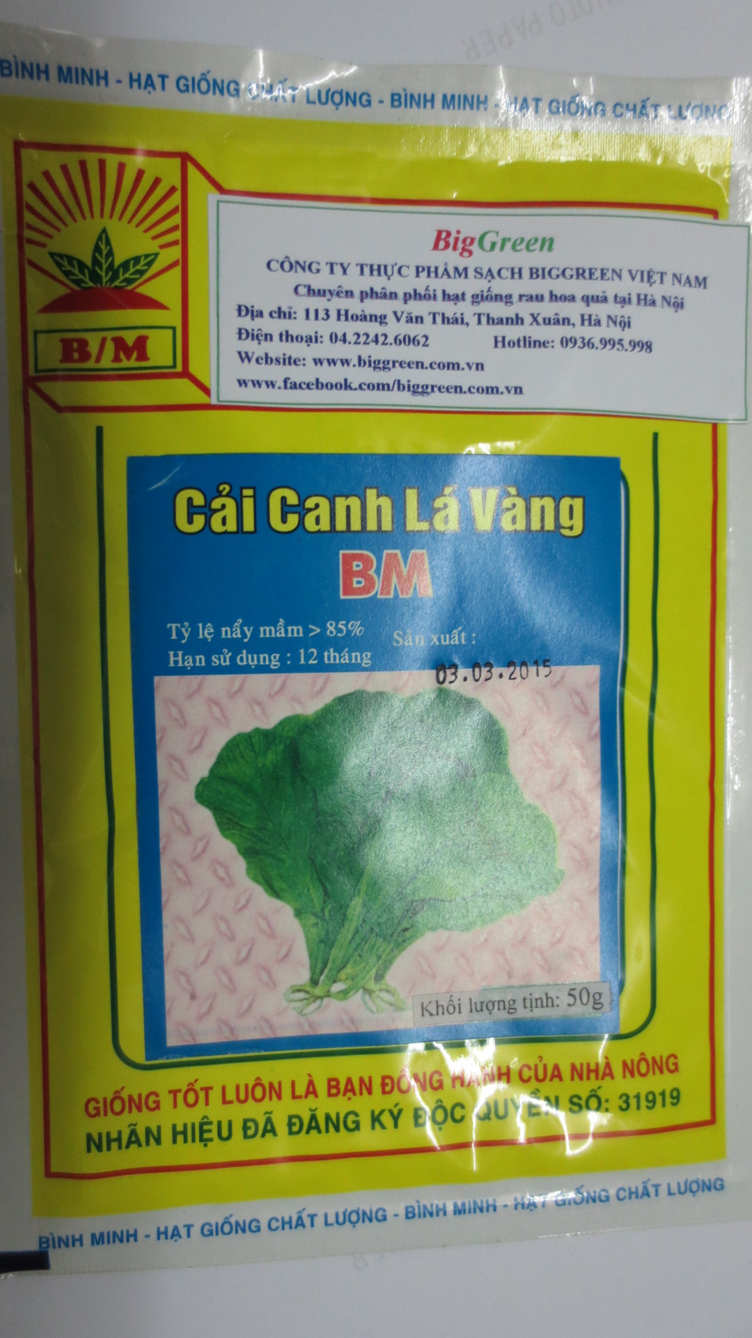 Hạt giống cải canh