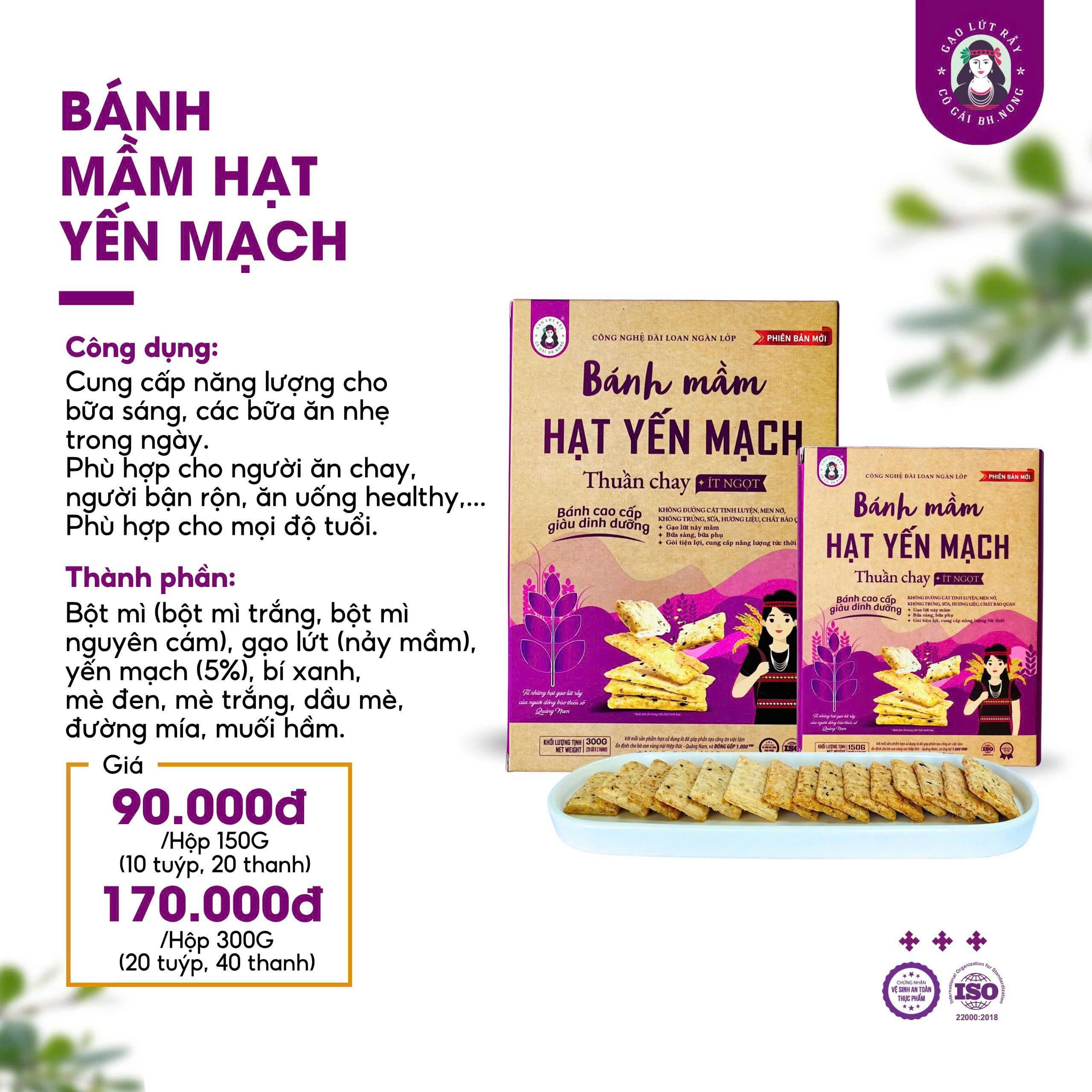 Bánh Mầm Hạt Yến Mạch