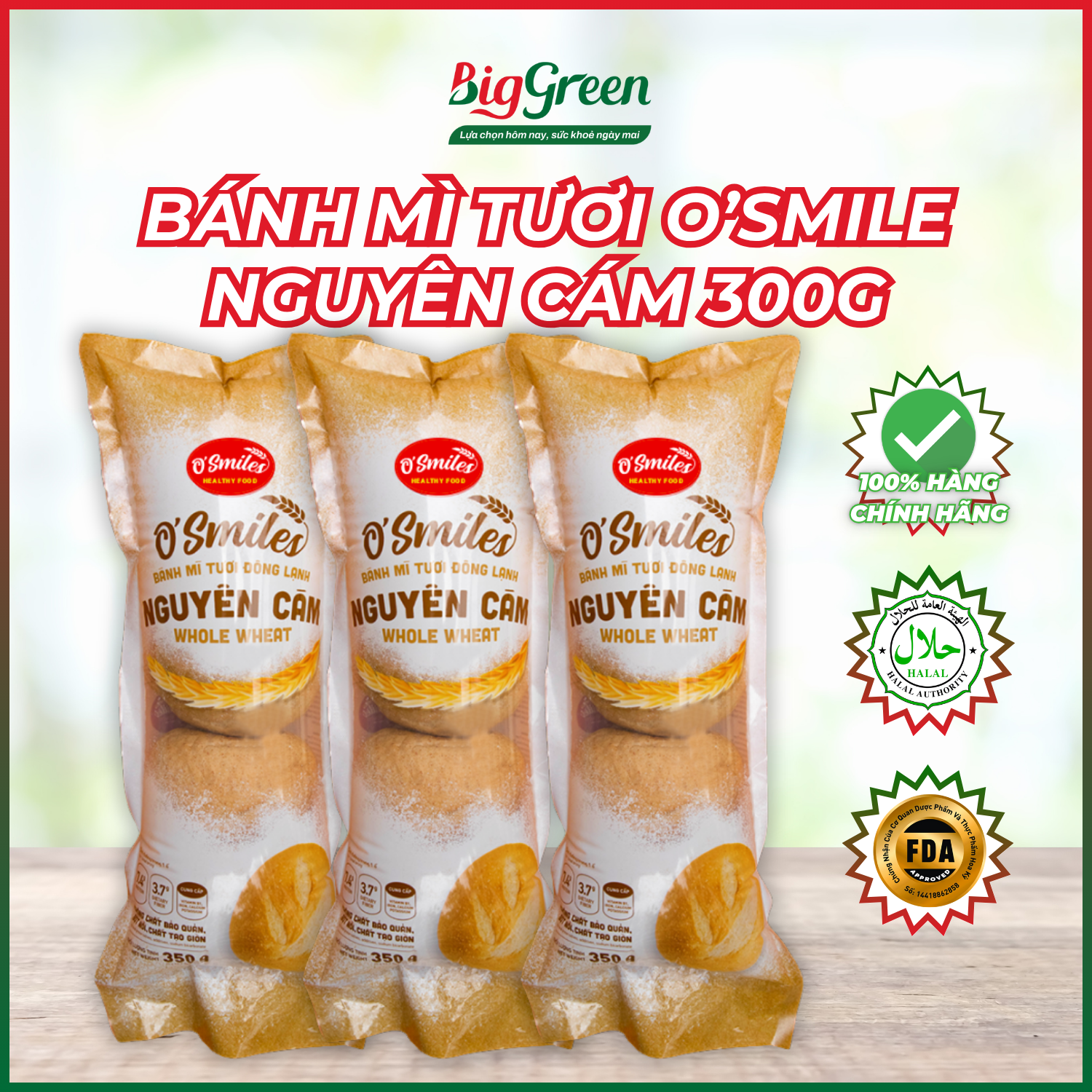 Bánh Mỳ Tươi Nguyên Cám O'smiles