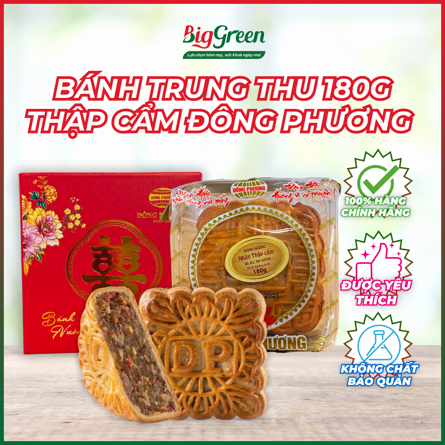 Bánh trung thu Đông Phương (nhân thập cẩm 180g)