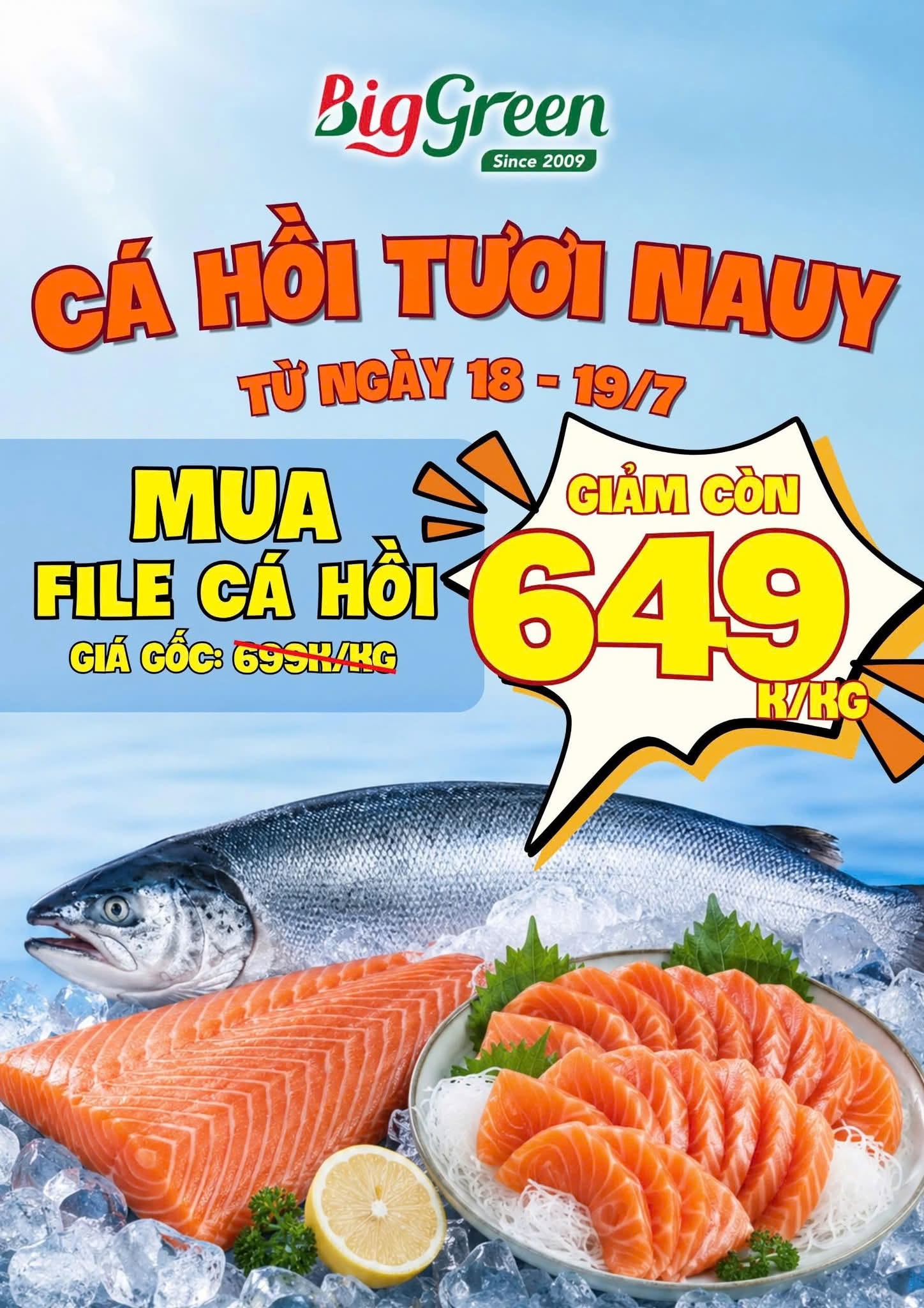 Cá hồi tươi Na Uy