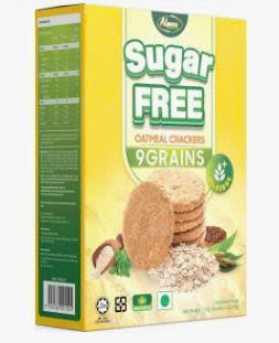 Bánh Quy Không Đường Yến Mạch Alpuna 178g