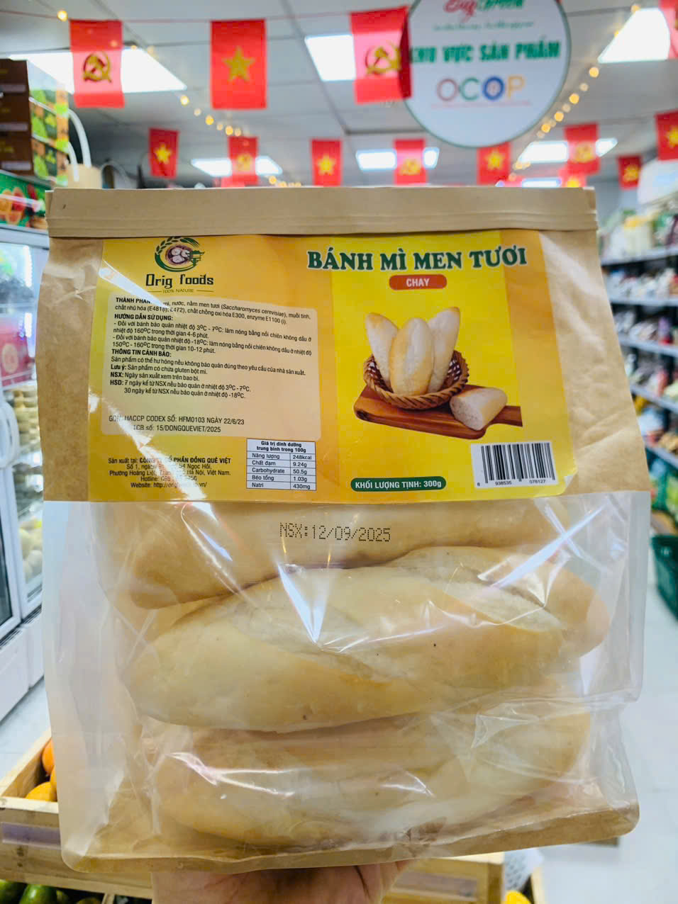 Bánh Mì Men Tươi ( Chay )