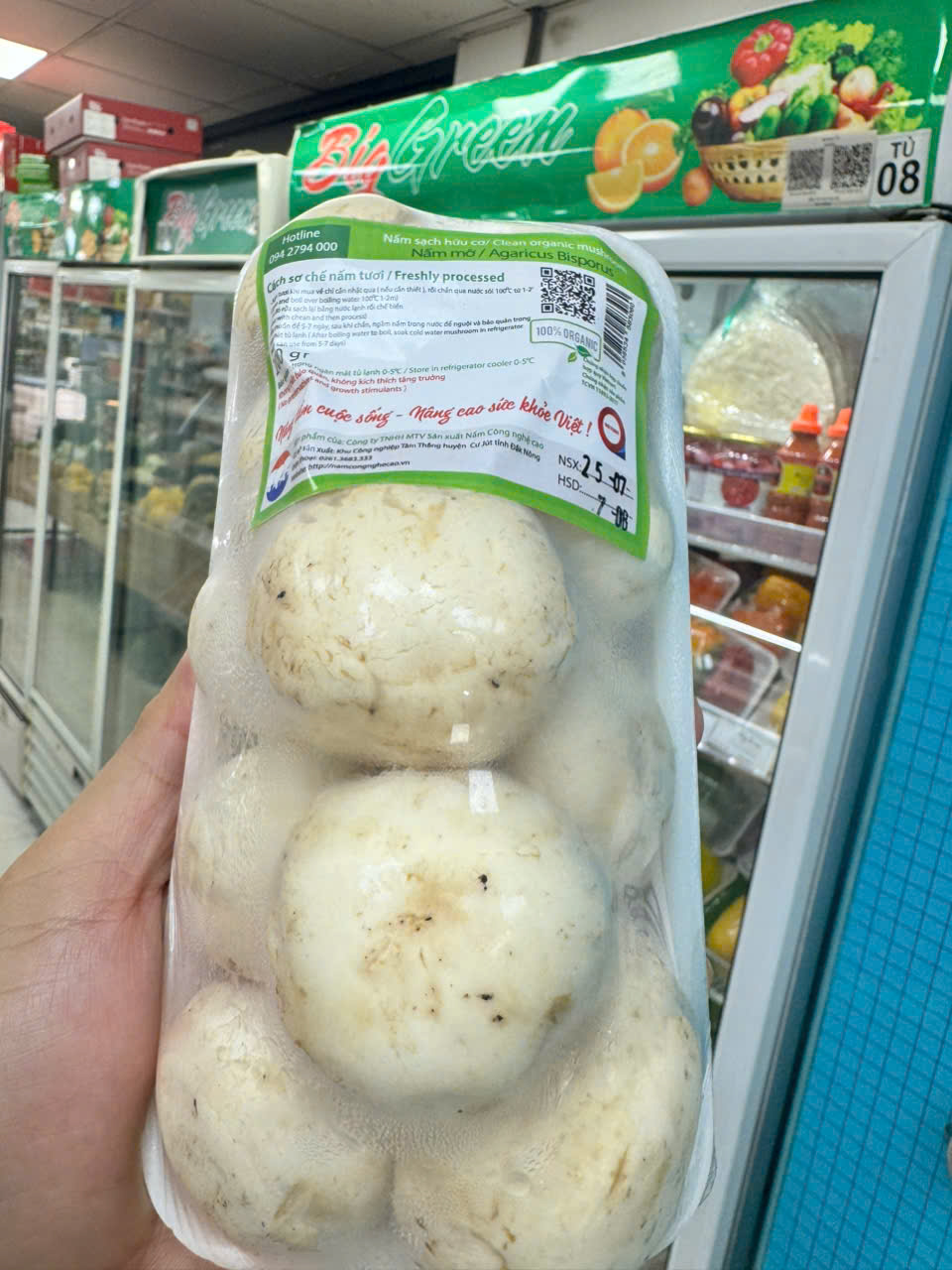 Nấm Mỡ Hữu cơ