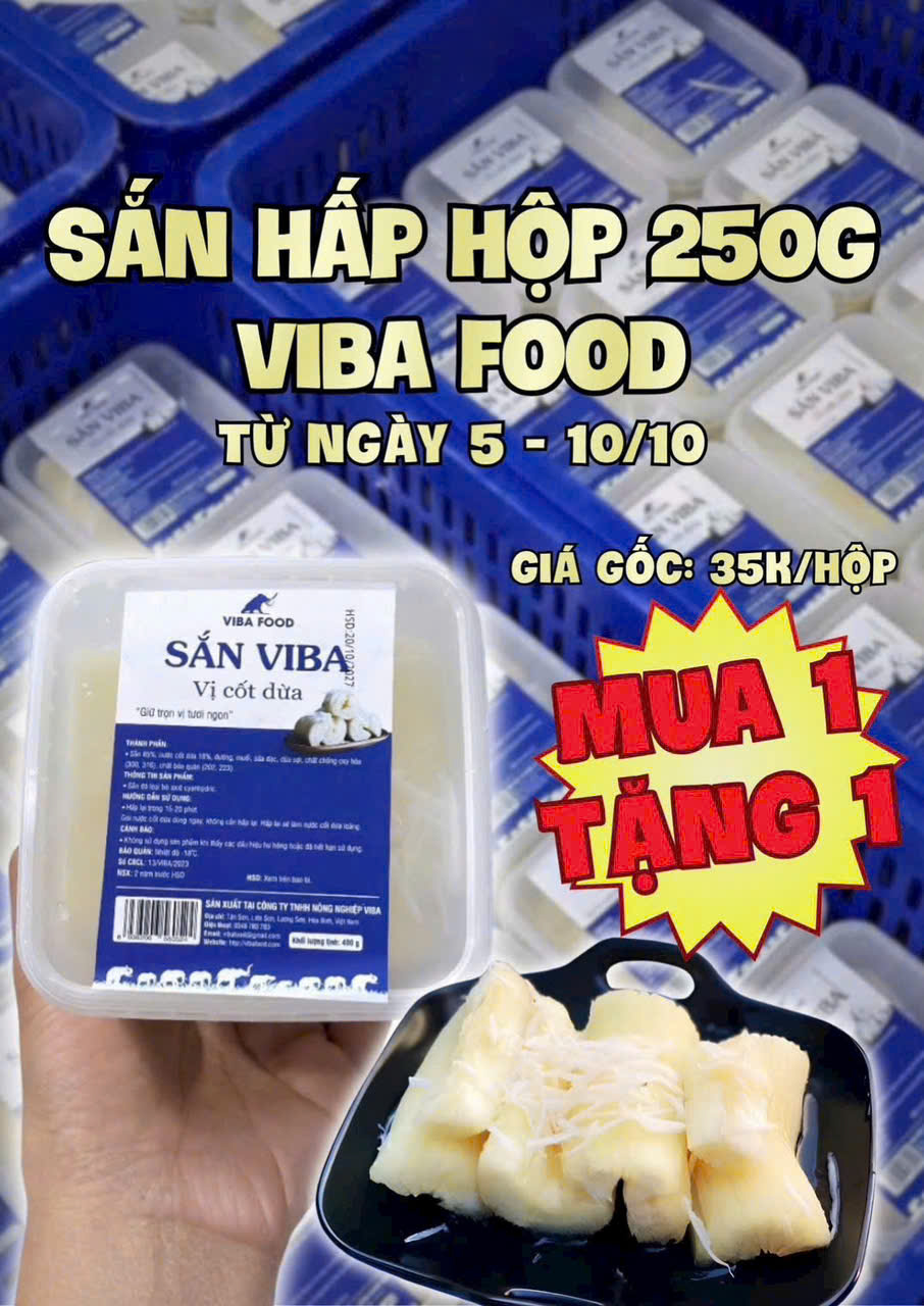Sắn Vi Ba hấp cốt dừa khuyến mại 1:1